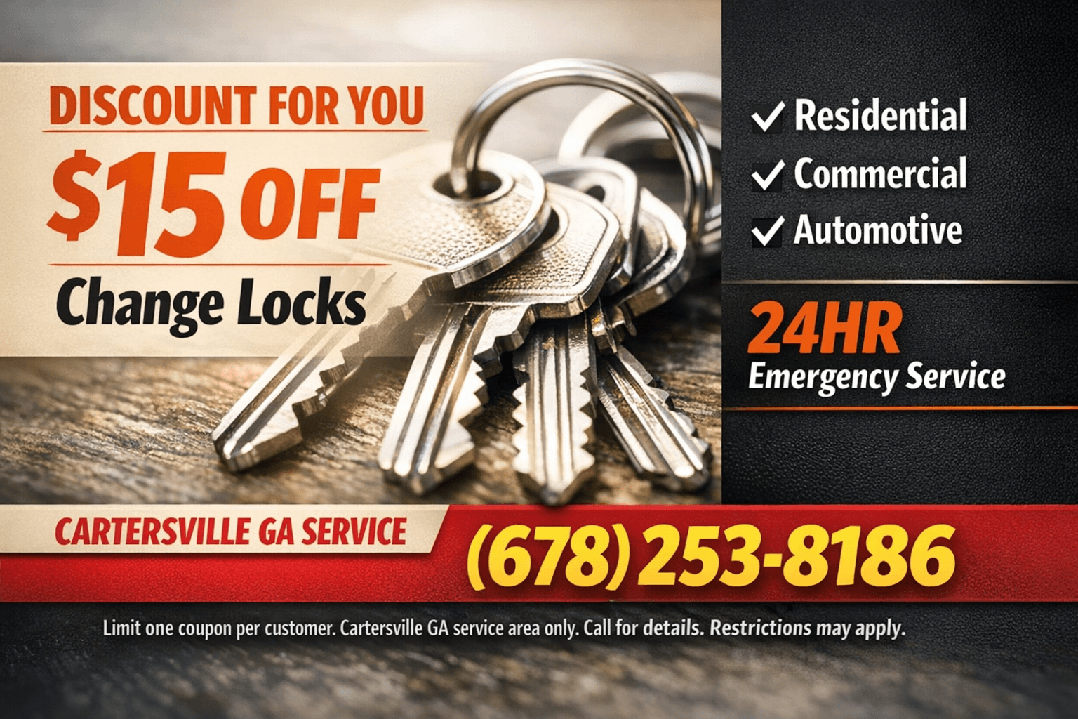 Cartersville GA Locksmith website image